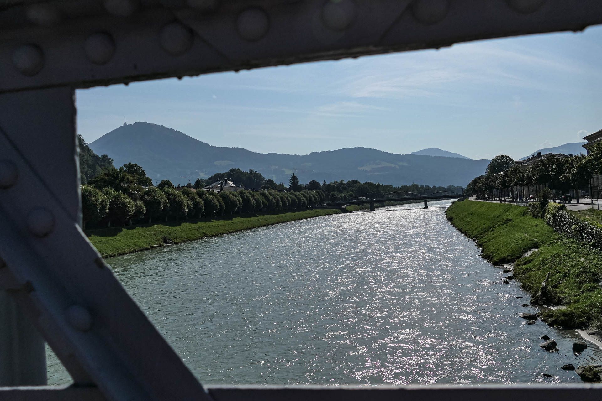 Blick aus Karos Kamera auf die Salzach