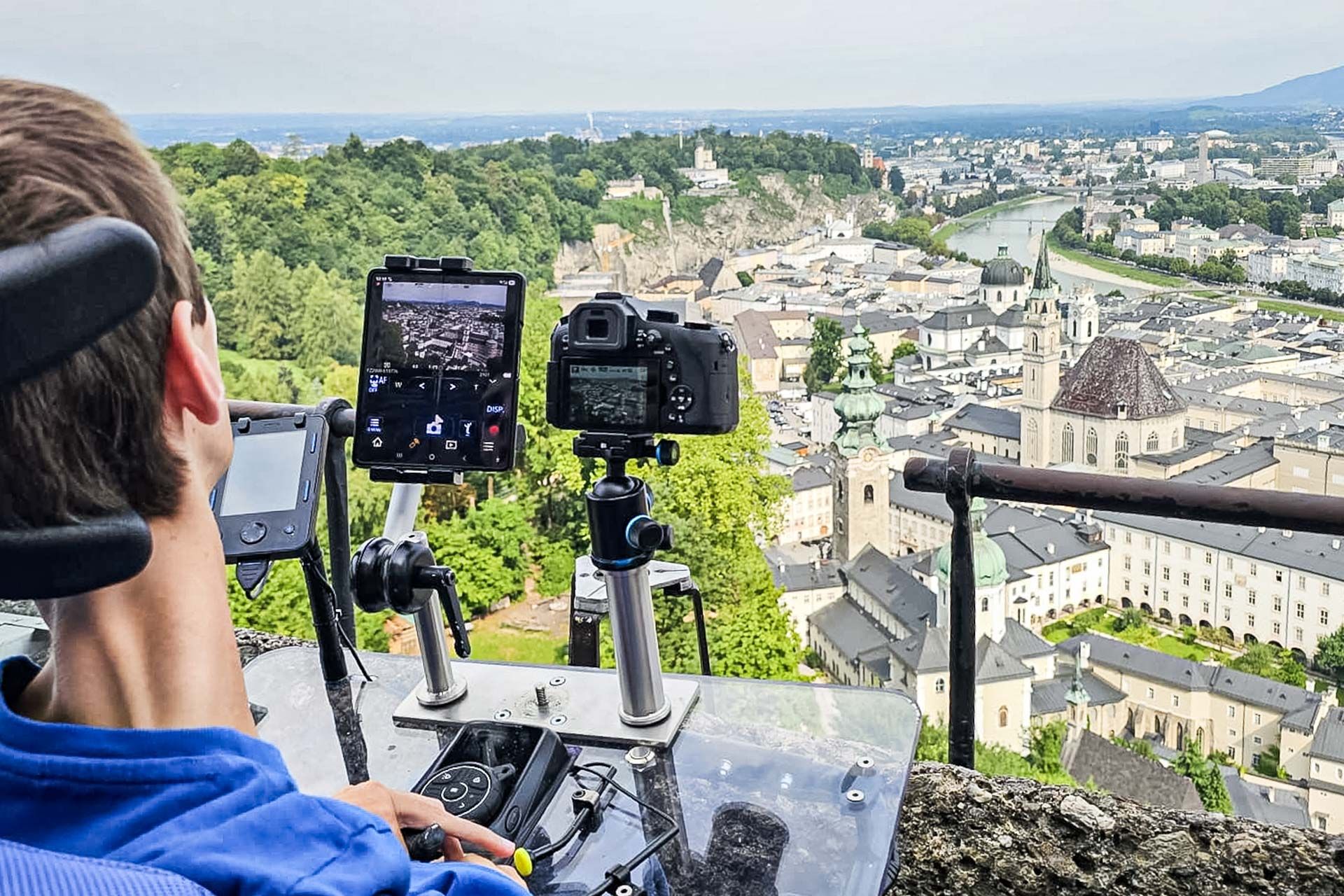 Seba fotografiert von der Burg in Richtung Dom